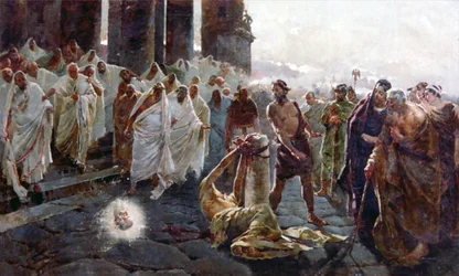 Esquisse de la décollation de saint Paul